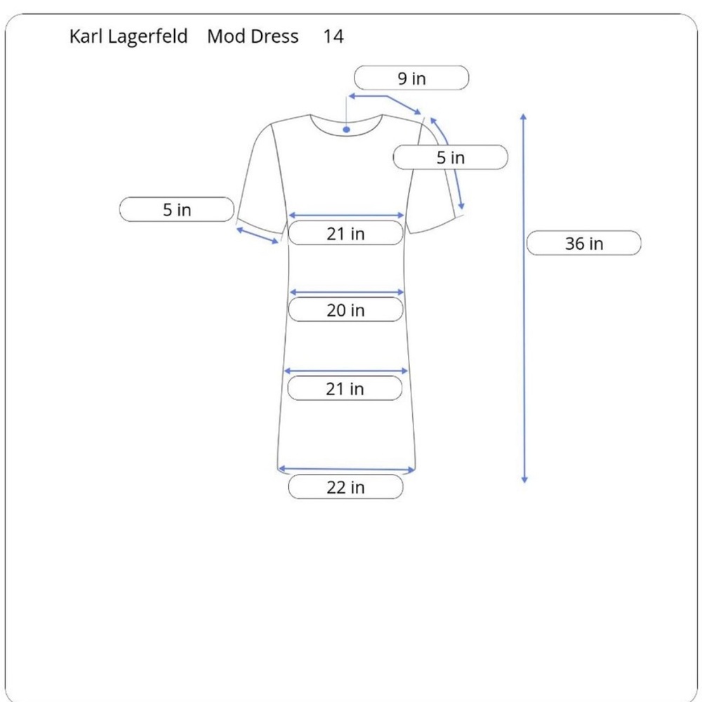 Karl Lagerfeld Paris Directional Stripe Cap Sleeve - Picture 9 of 9